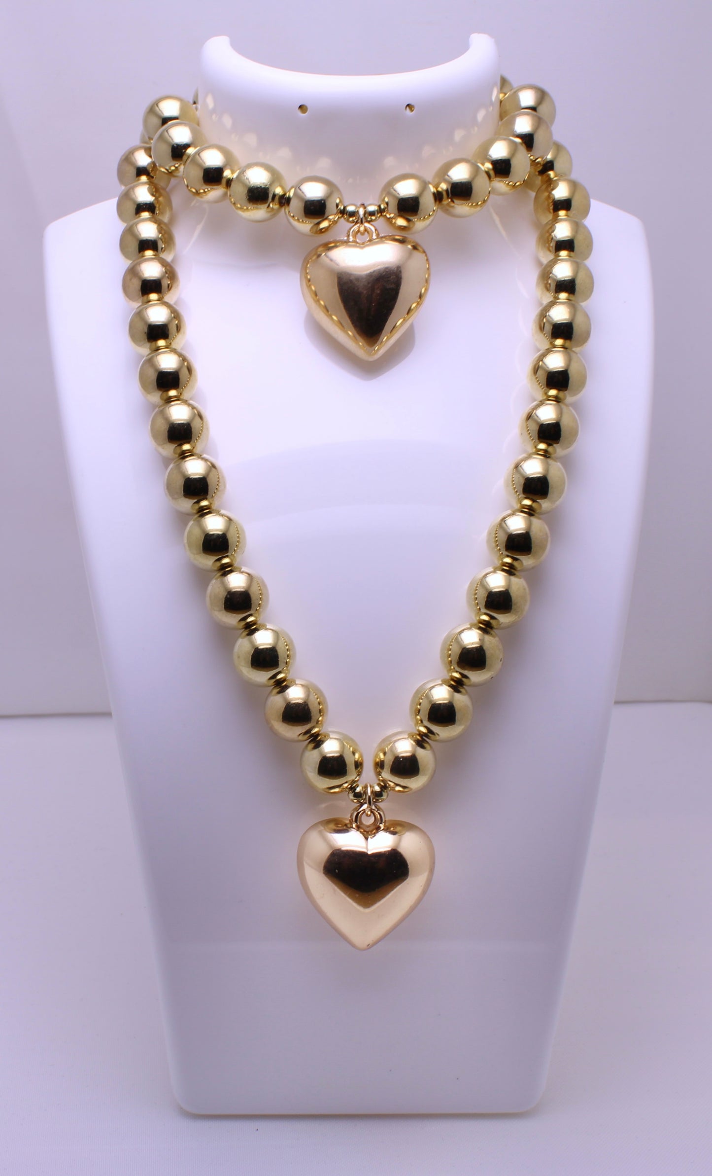 Heart Shape Pearl Bead Choker for Women